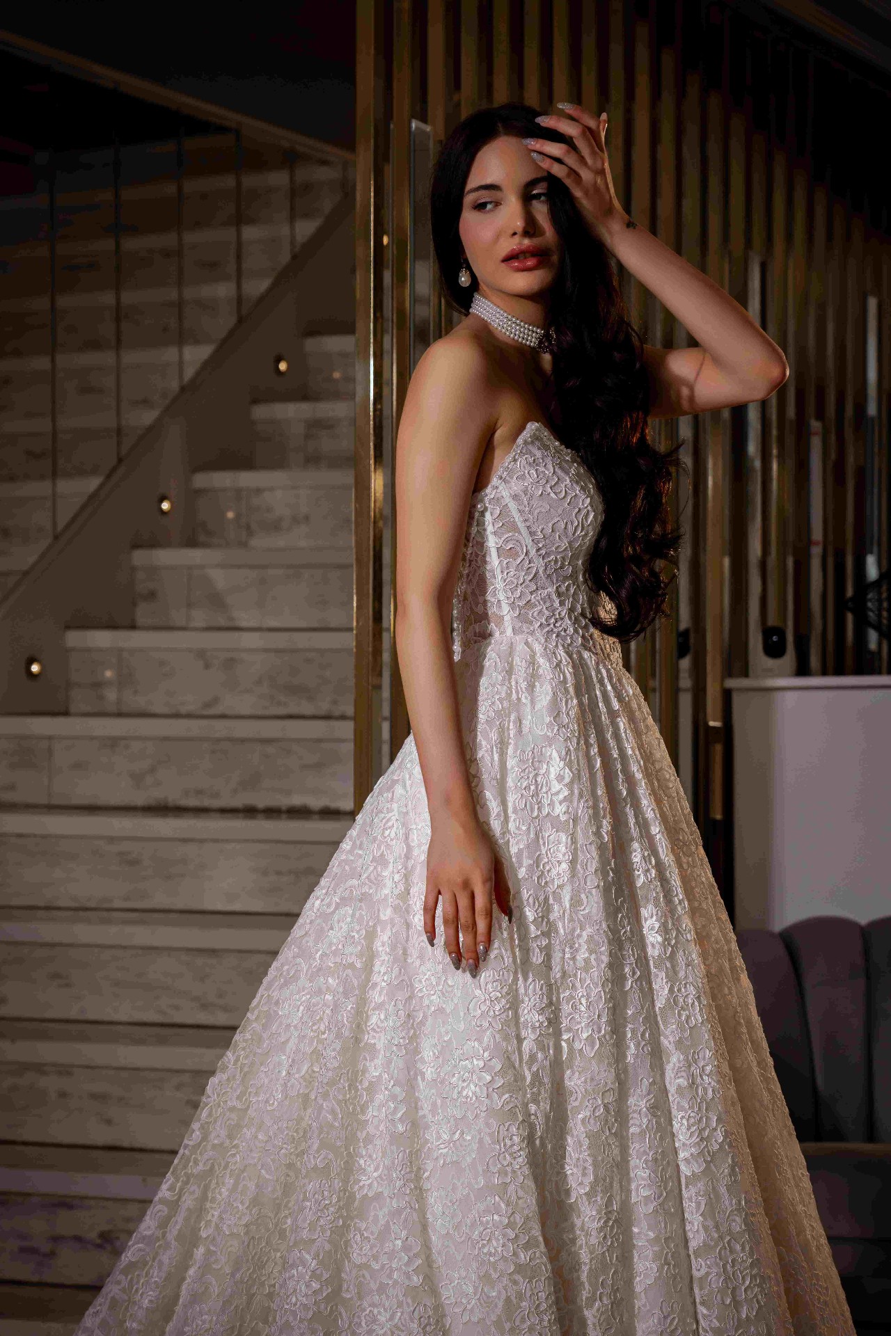 Brautkleid florale Spitze