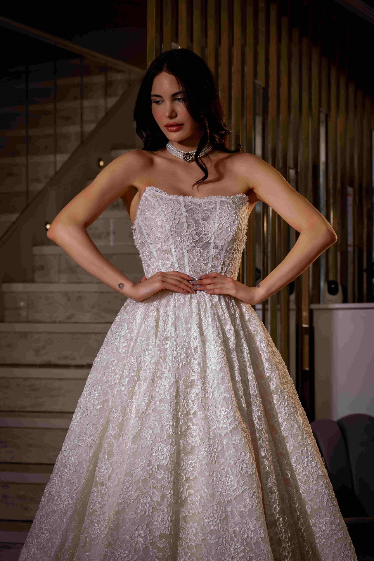 Elegantes Brautkleid Corsage