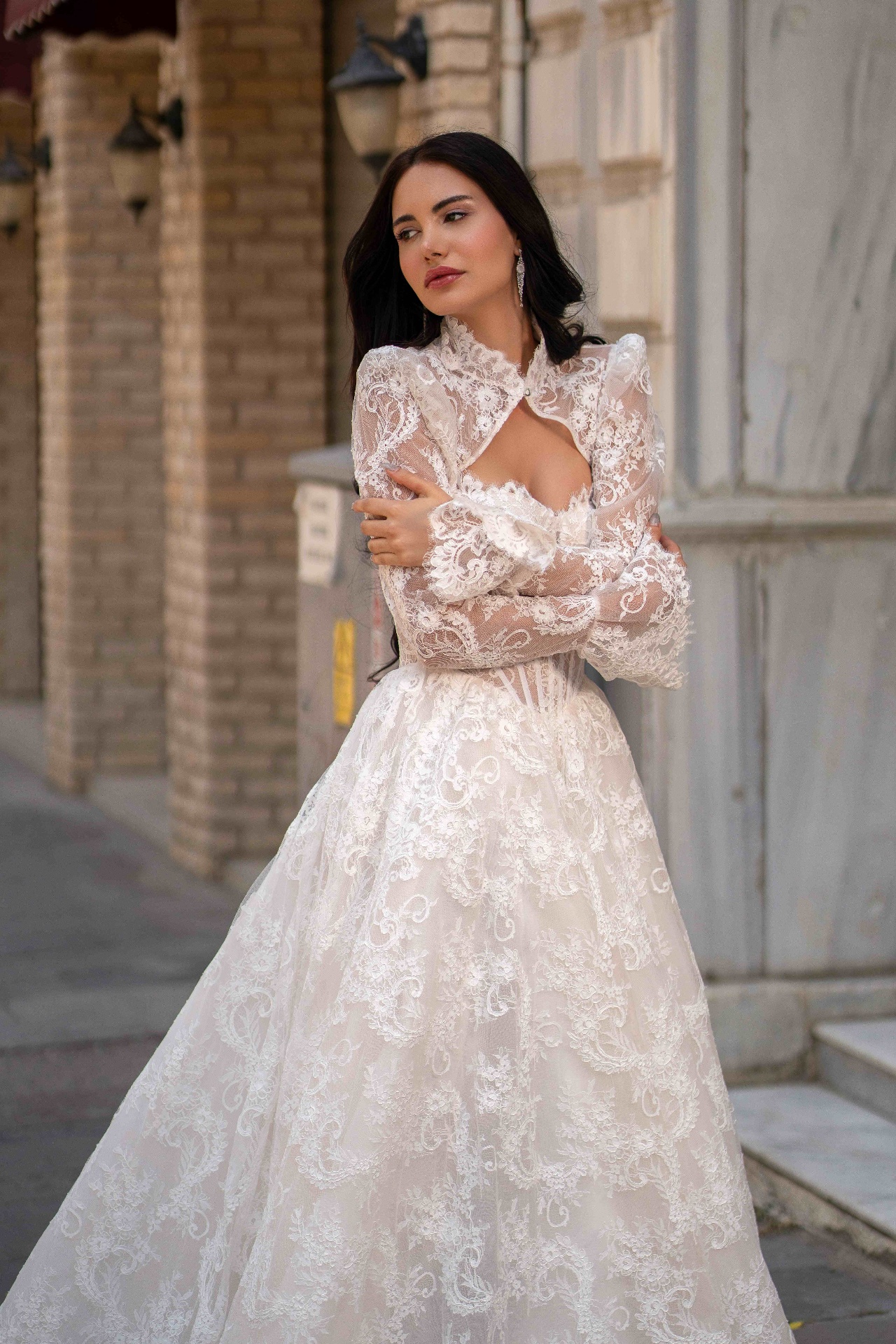 Bohemian Brautkleid Vintage-Stil